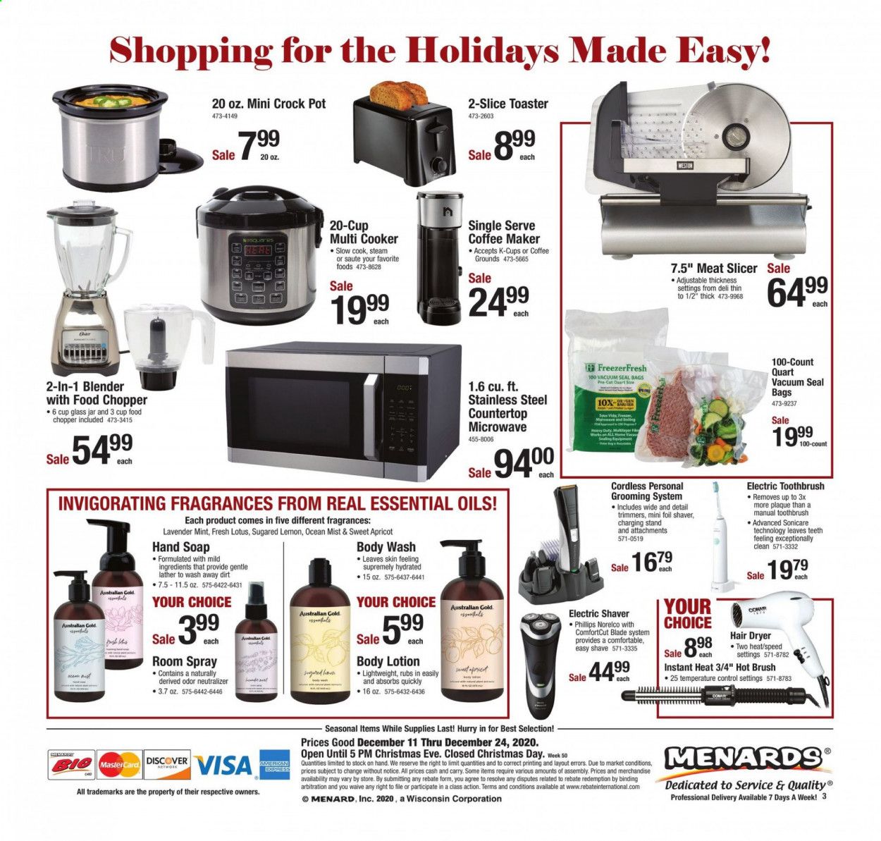 Menards Weekly Ad Flyer December 11 to December 24