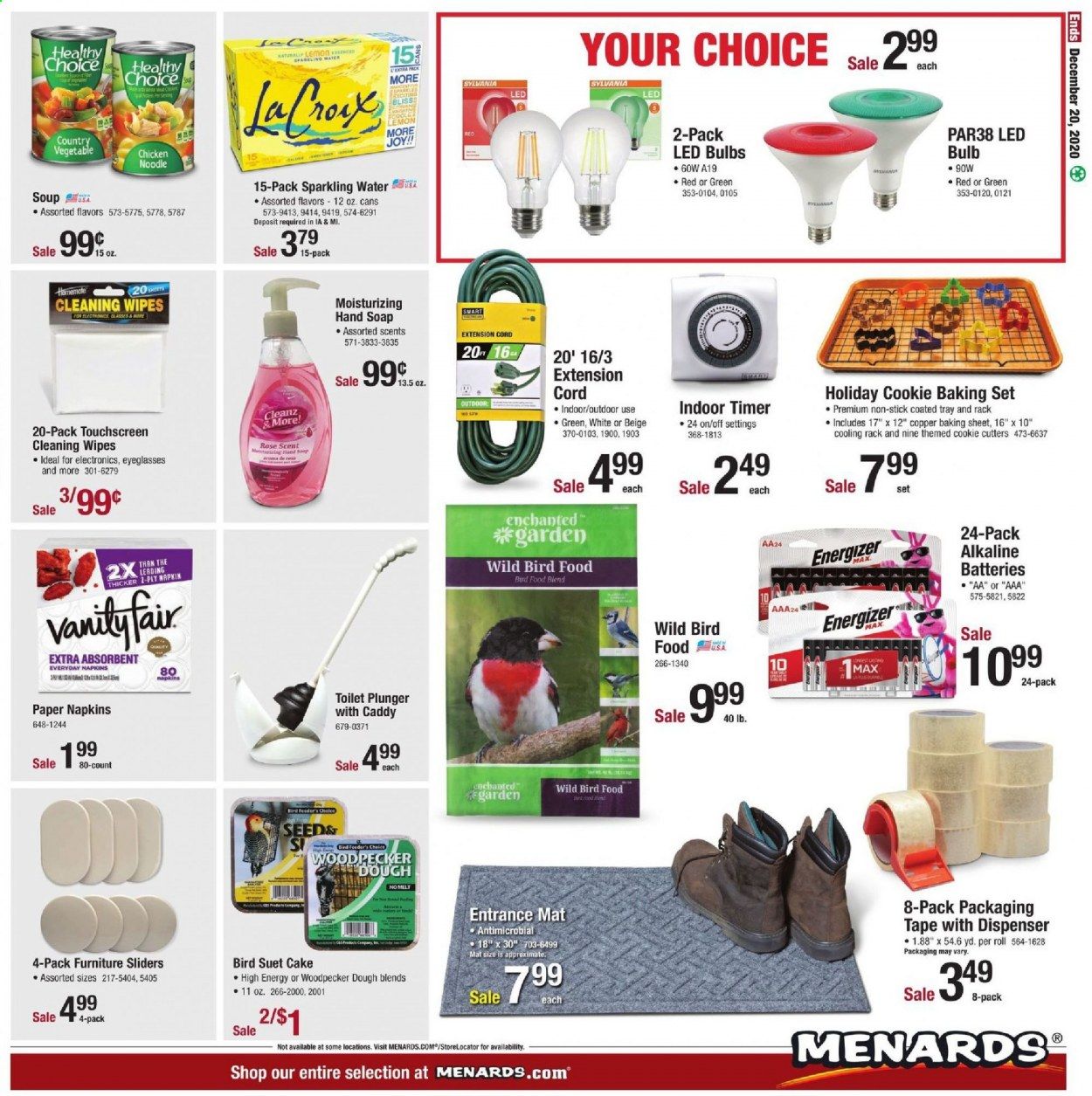 Menards Weekly Ad Flyer December 8 to December 20