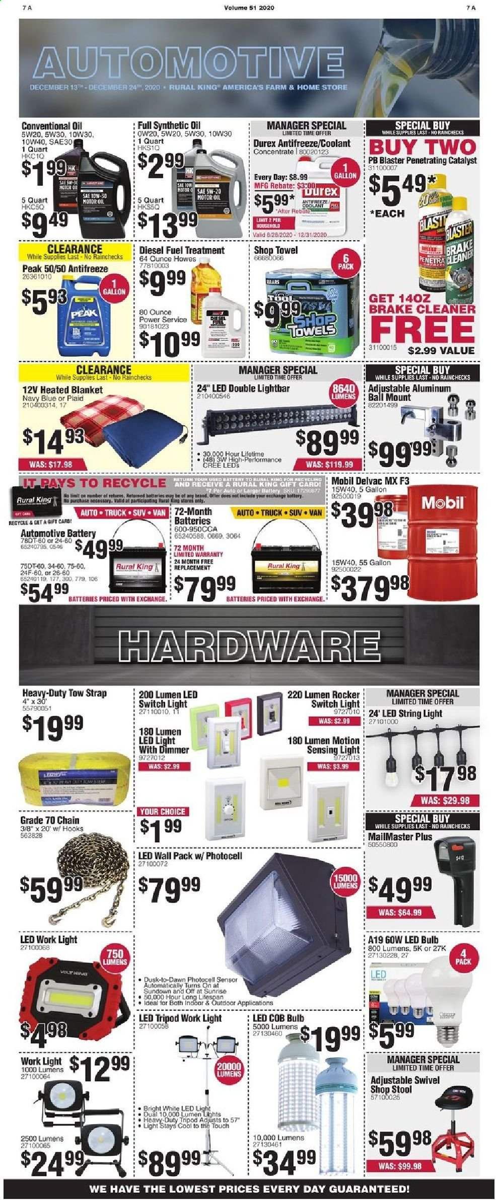 Rural King Weekly Ad Flyer December 13 to December 24