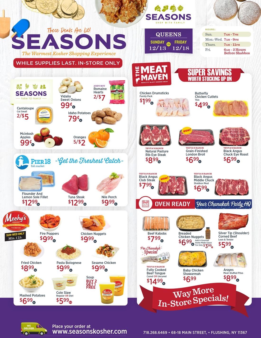 Seasons Hanukkah Weekly Ad Flyer December 13 to December 18, 2020