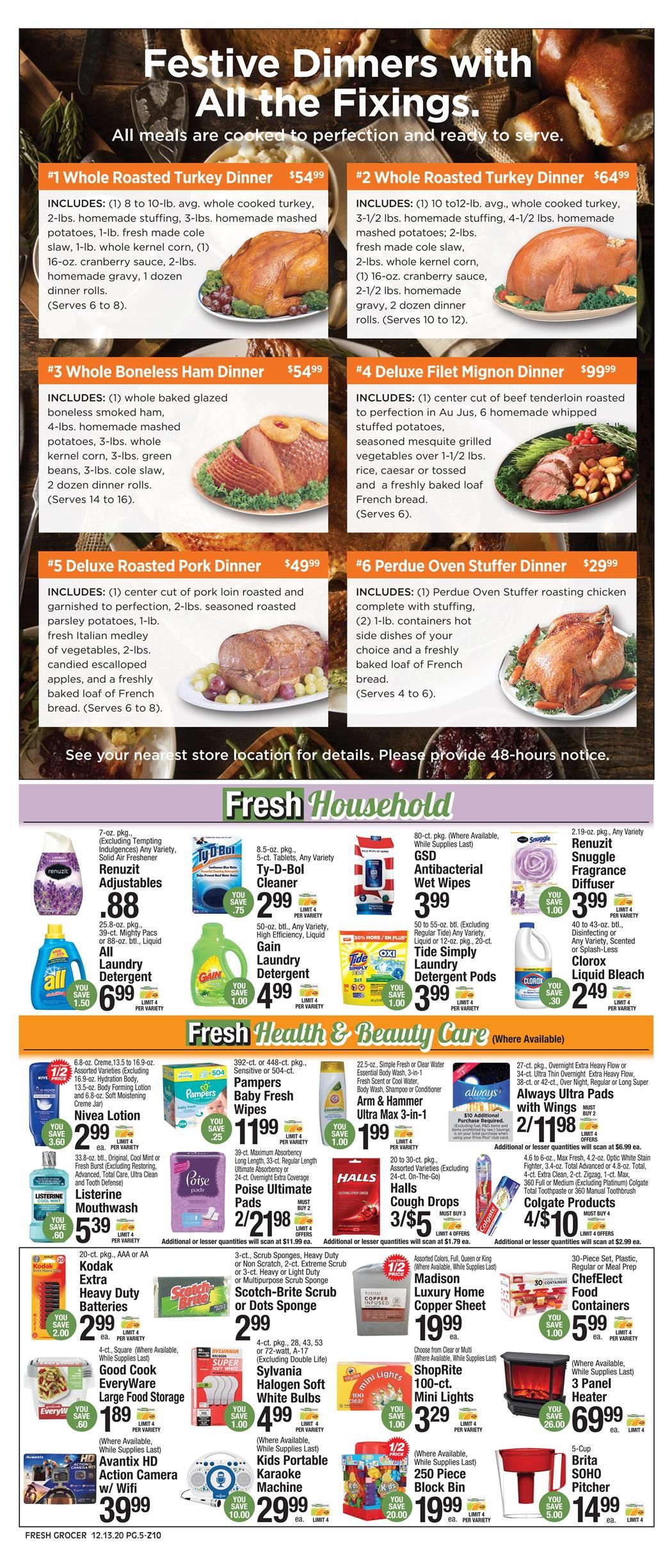 The Fresh Grocer Christmas Weekly Ad Flyer December 13 to December 19, 2020