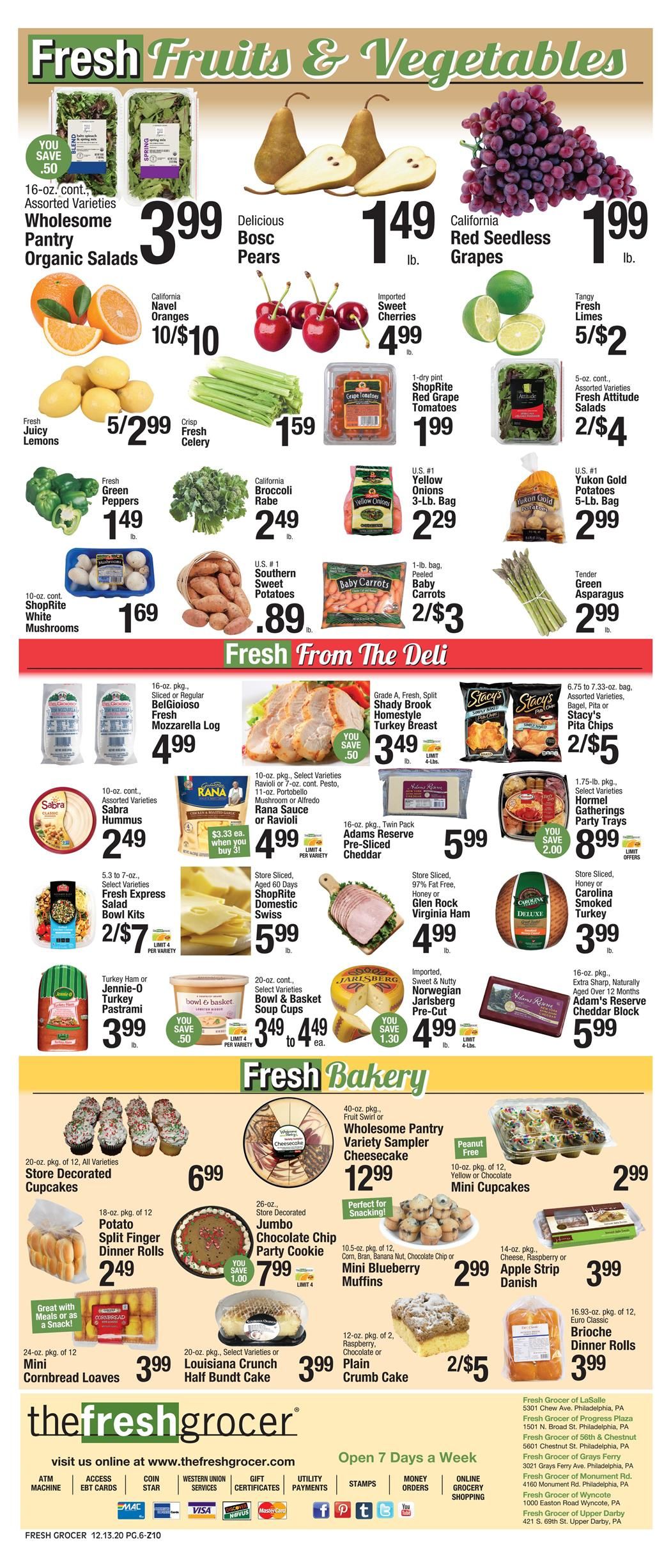 The Fresh Grocer Christmas Weekly Ad Flyer December 13 to December 19, 2020