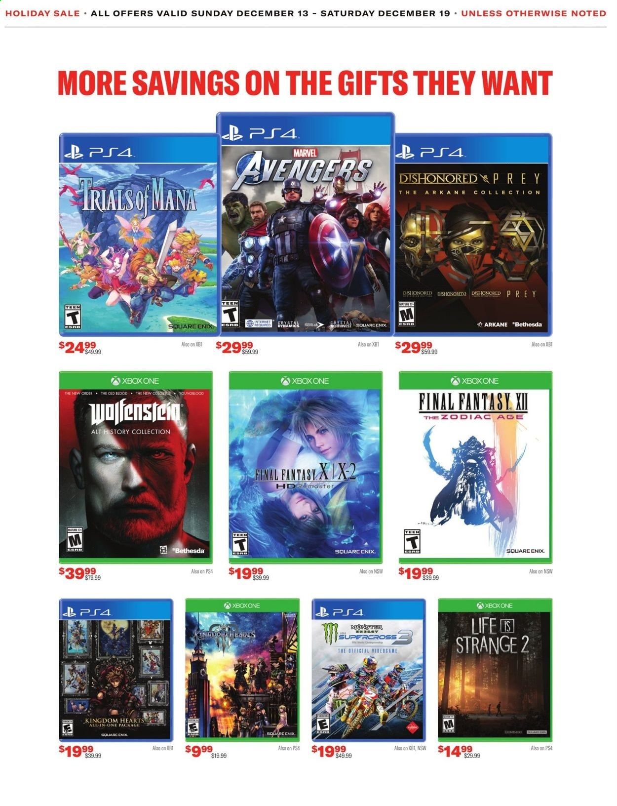 GameStop Weekly Ad Flyer December 13 to December 19