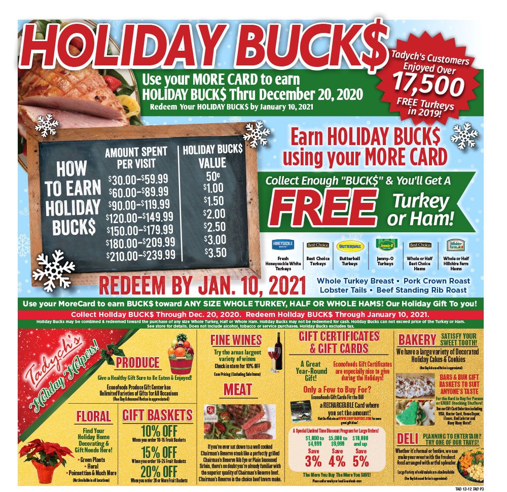 Tadych's Holiday Weekly Ad Flyer December 14 to December 20, 2020