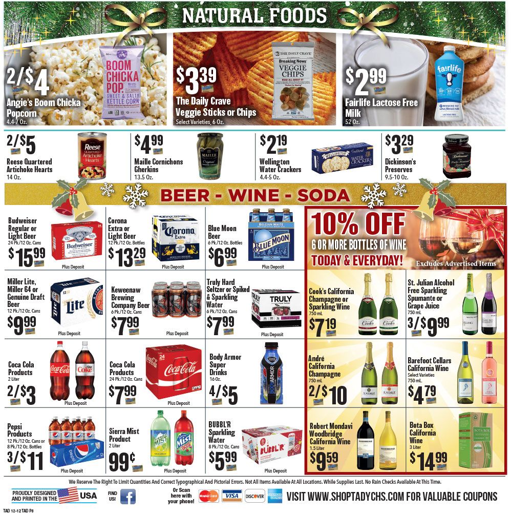 Tadych's Holiday Weekly Ad Flyer December 14 to December 20, 2020