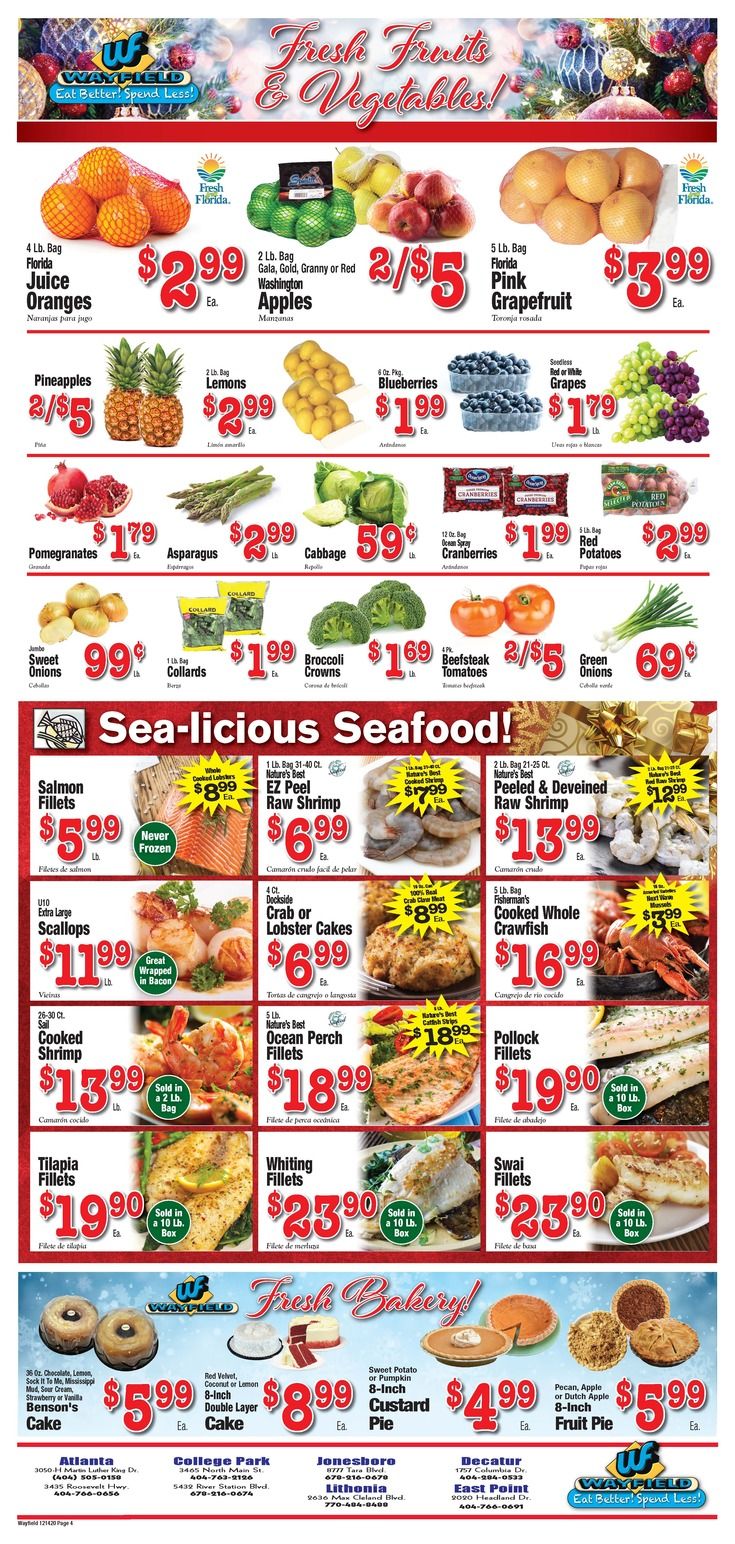 Wayfield Holiday Ad Flyer December 14 to December 27, 2020