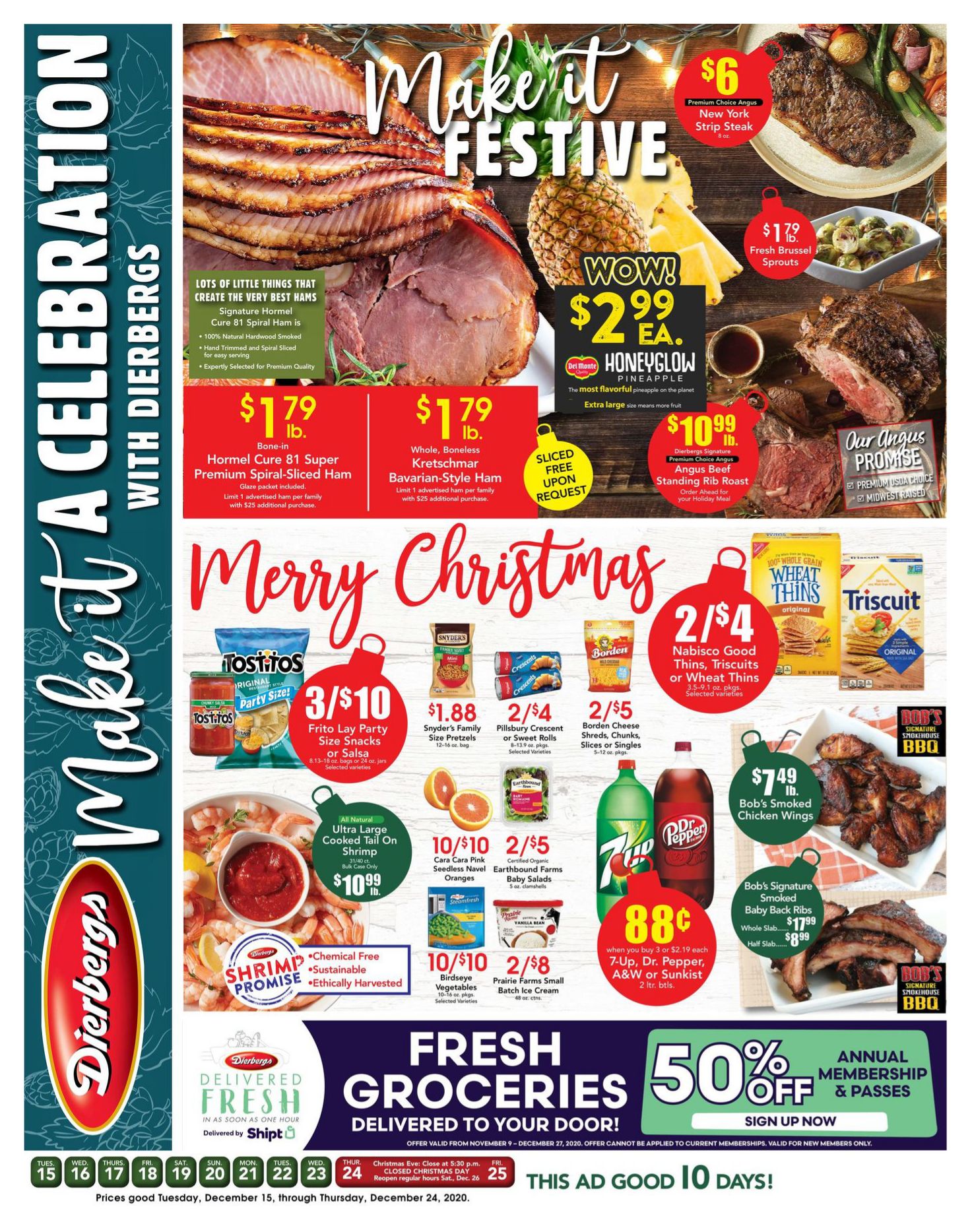 Dierbergs Markets Holiday Weekly Ad Flyer December 15 to December 24, 2020