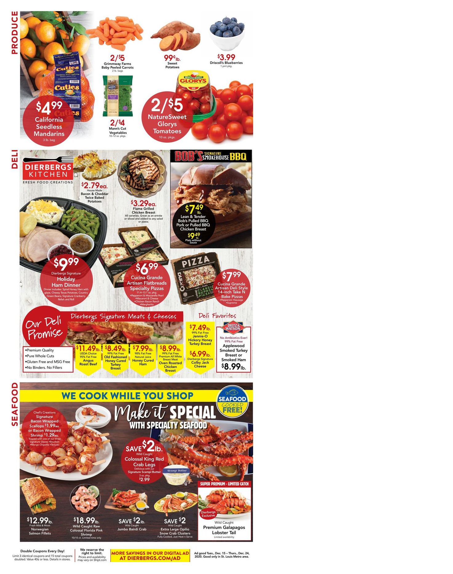 Dierbergs Markets Holiday Weekly Ad Flyer December 15 to December 24, 2020