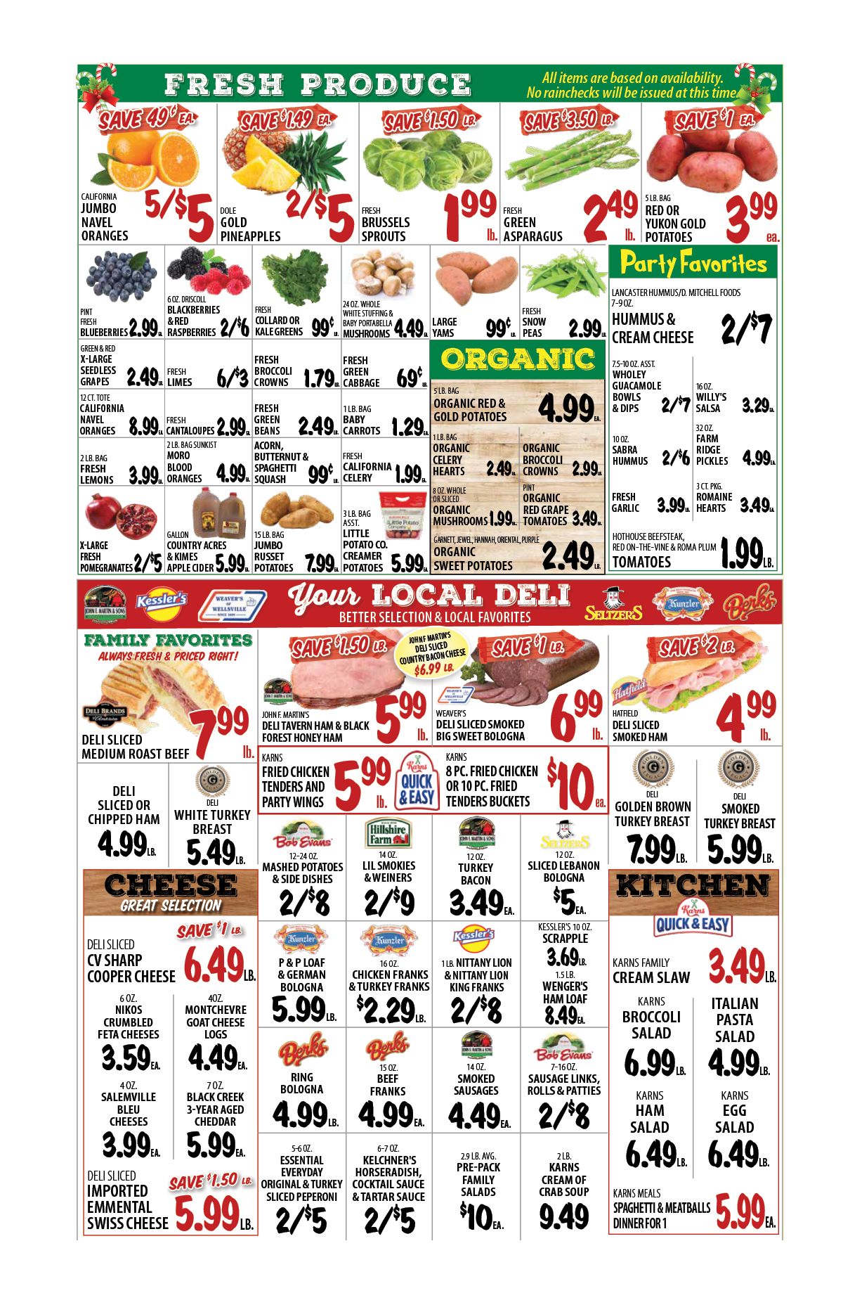 Karns Quality Foods Holiday Weekly Ad Flyer December 15 to December 21, 2020