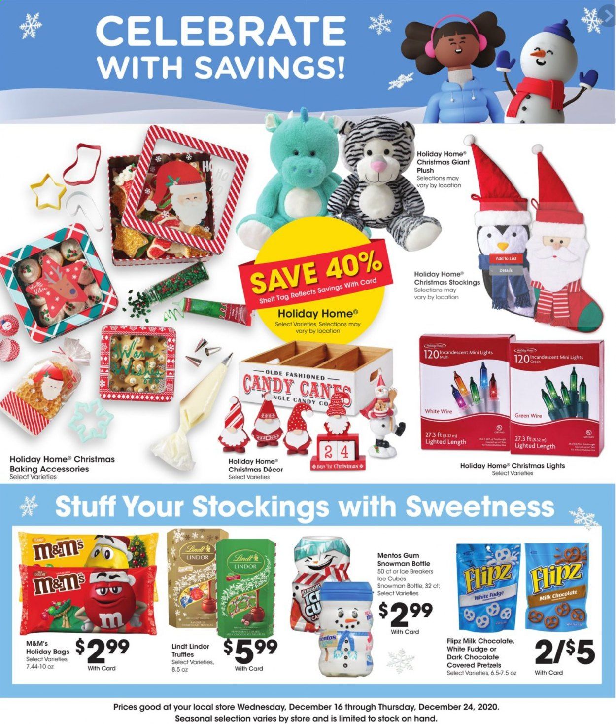 Baker's Weekly Ad Flyer December 16 to December 24