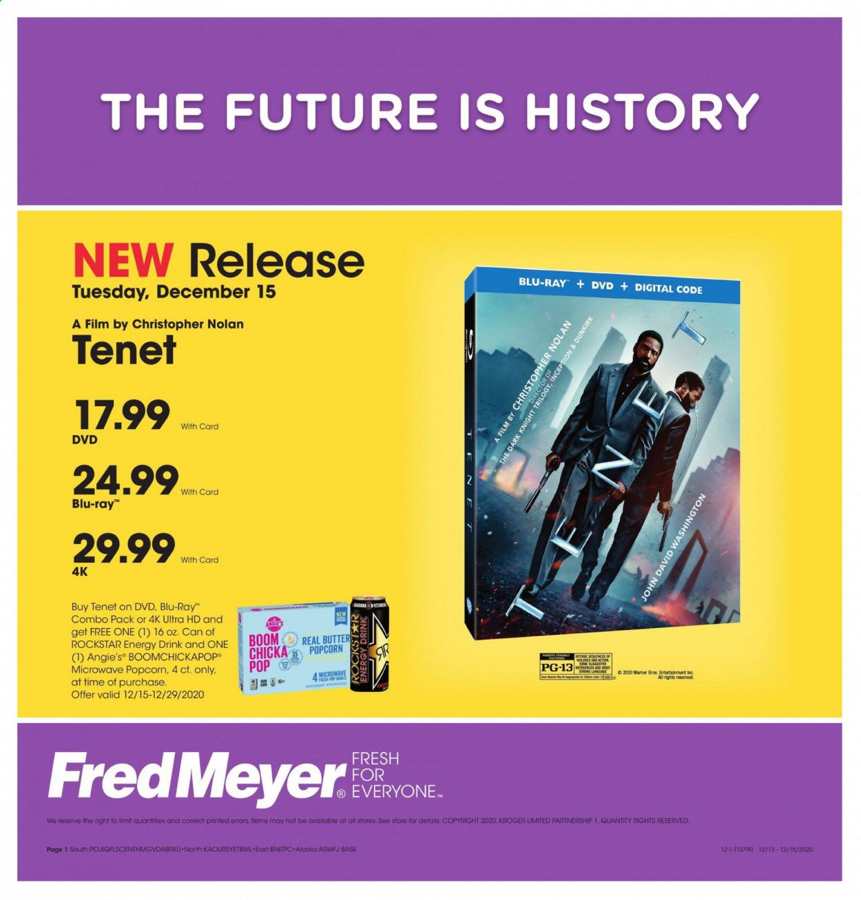 Fred Meyer (DC, DE, NJ, NY, PA, VA) Weekly Ad Flyer December 13 to December 15