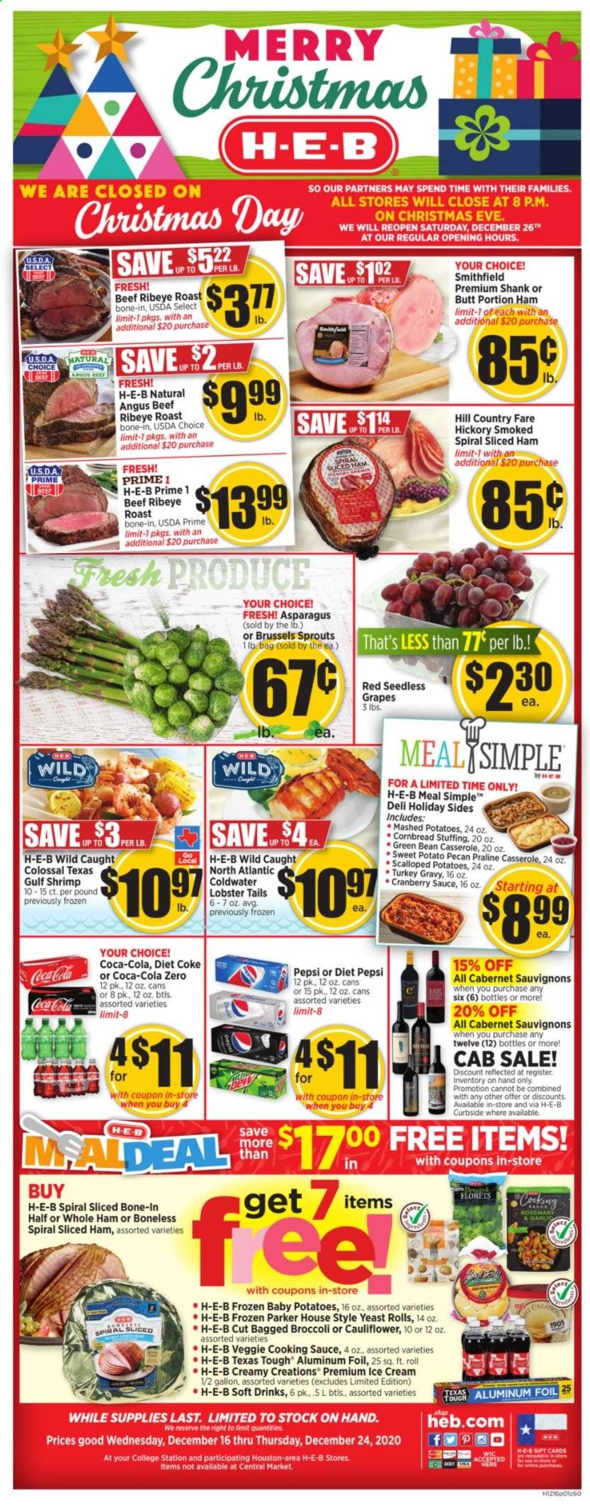 H-E-B (TX) Weekly Ad Flyer December 16 to December 24