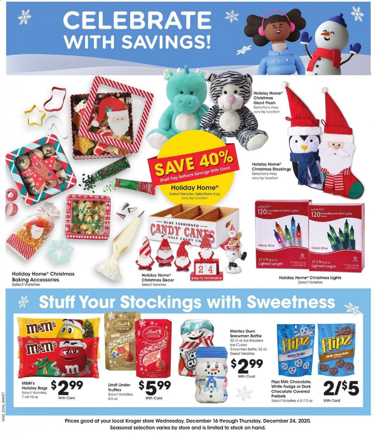 Kroger (GA, IL, LA, MI, OK, SC, TN, TX, VA) Weekly Ad Flyer December 16 to December 24