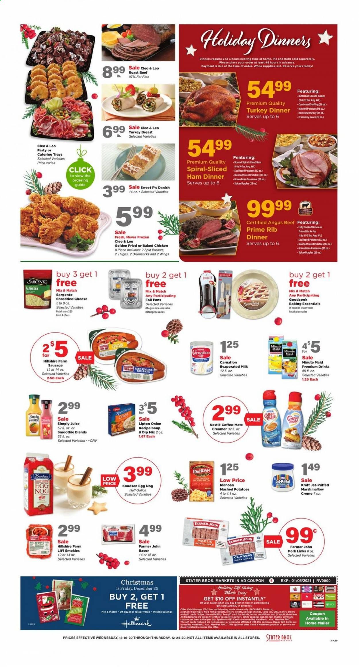 Stater Bros. Weekly Ad Flyer December 16 to December 24