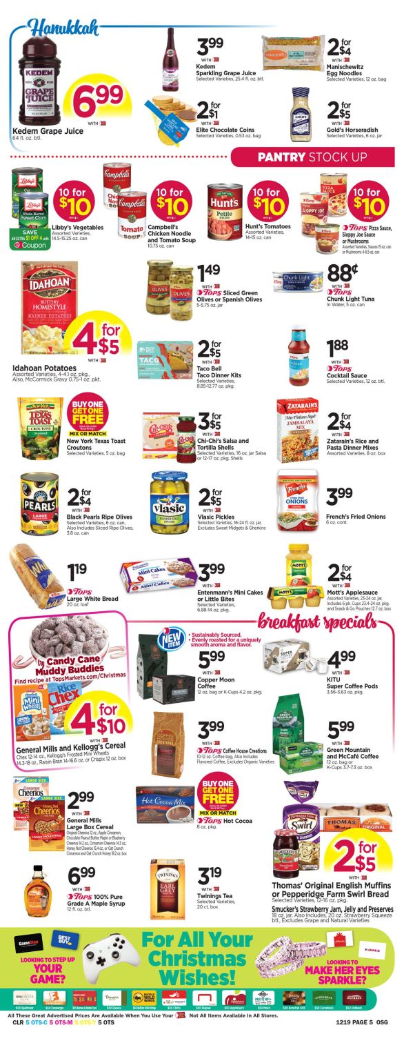 Tops Friendly Markets Holiday Weekly Ad Flyer December 13 to December 19, 2020
