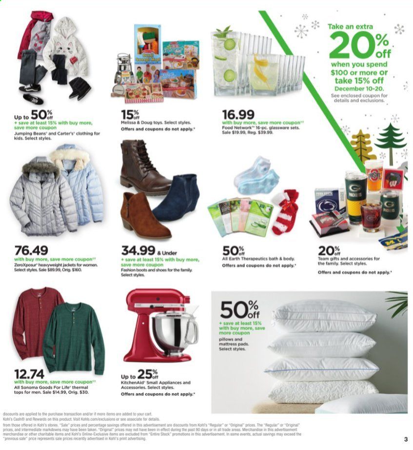 Kohl's Weekly Ad Flyer December 10 to December 20