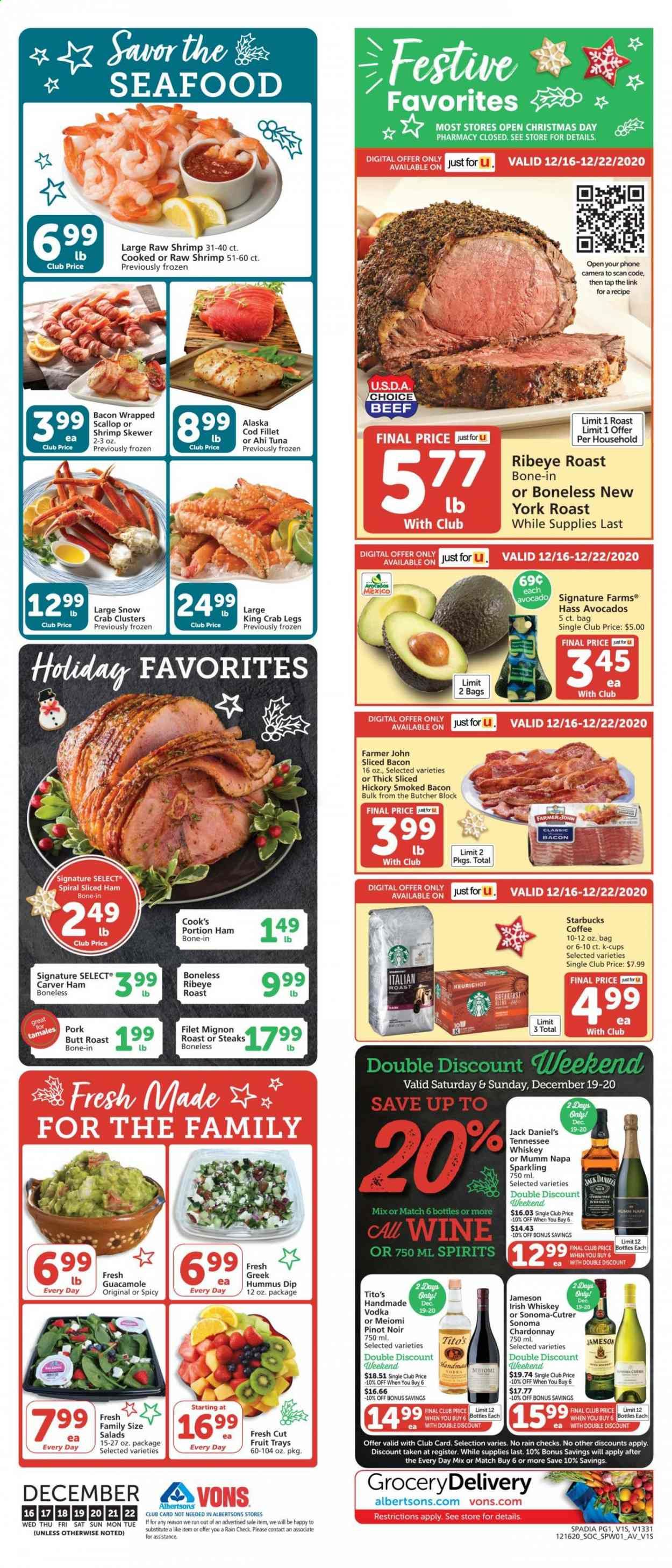 Vons (CA, NV) Weekly Ad Flyer December 16 to December 22