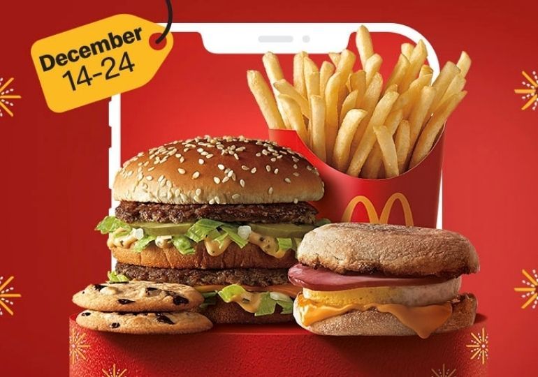 With $1+ In-app Purchases, Get Daily Give Aways at McDonald's through to December 24 With $1+ In-app Purchases, Get Daily Give Aways at McDonald's through to December 24