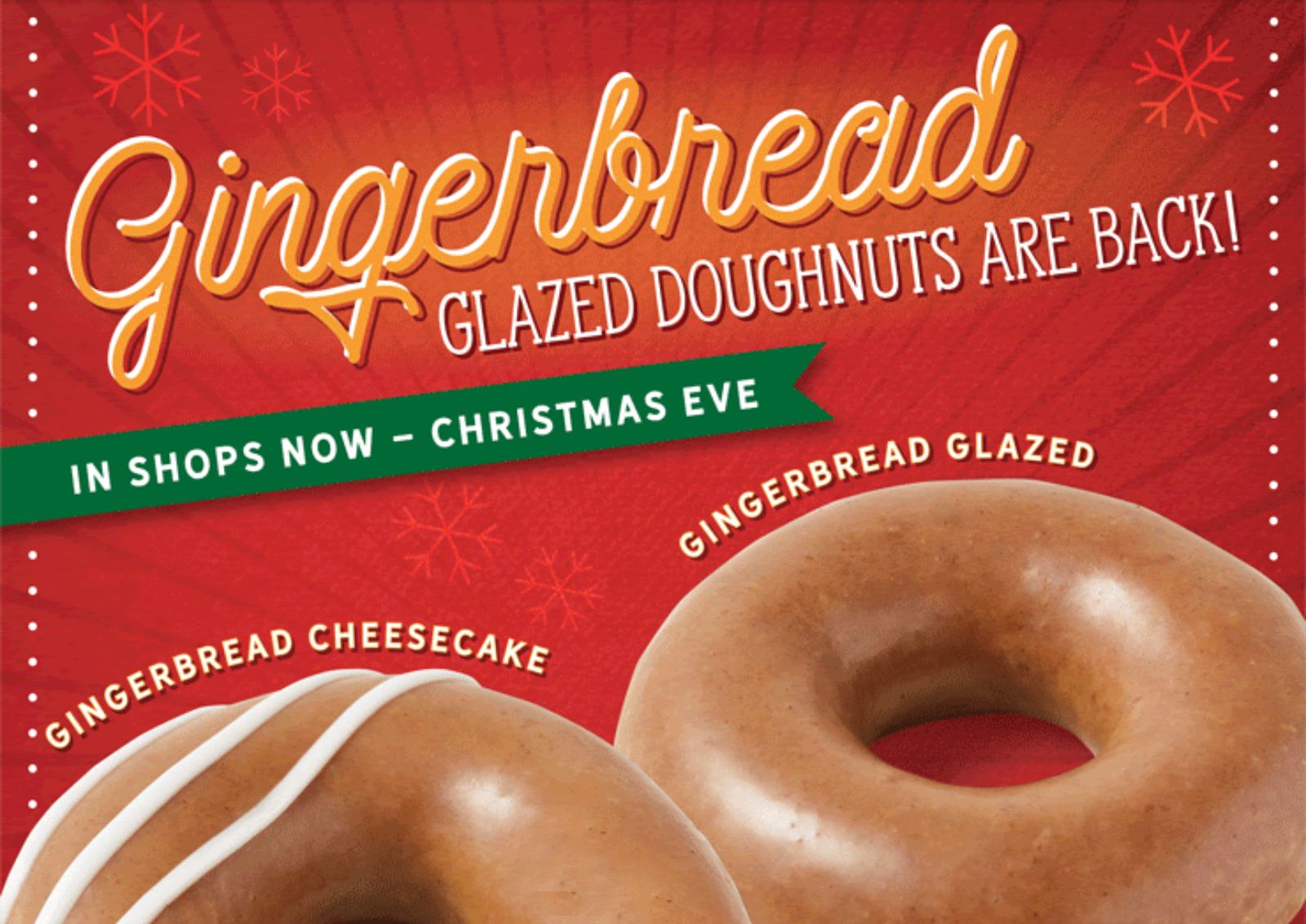Krispy Kreme Brings Back Popular Holiday Gingerbread Glaze Doughnuts Krispy Kreme Brings Back Popular Holiday Gingerbread Glaze Doughnuts