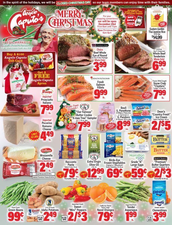 Angelo Caputo's Christmas Holiday Weekly Ad Flyer December 16 to December 29, 2020