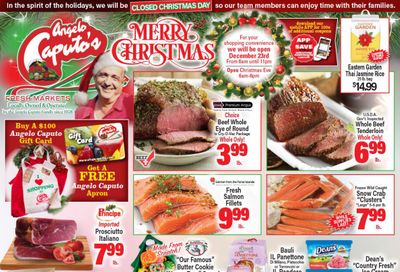 Angelo Caputo's Christmas Holiday Weekly Ad Flyer December 16 to December 29, 2020