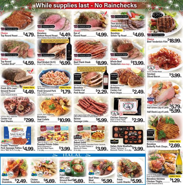 Angelo Caputo's Christmas Holiday Weekly Ad Flyer December 16 to December 29, 2020