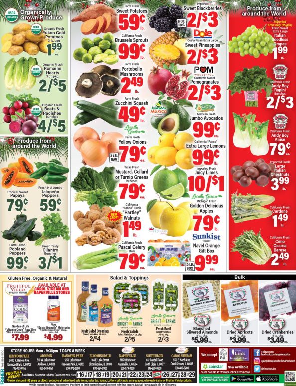 Angelo Caputo's Christmas Holiday Weekly Ad Flyer December 16 to December 29, 2020