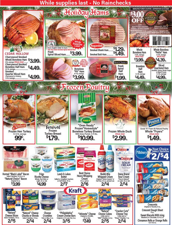 Angelo Caputo's Christmas Holiday Weekly Ad Flyer December 16 to December 29, 2020