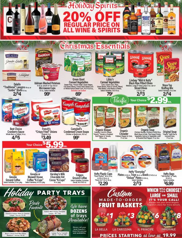 Angelo Caputo's Christmas Holiday Weekly Ad Flyer December 16 to December 29, 2020