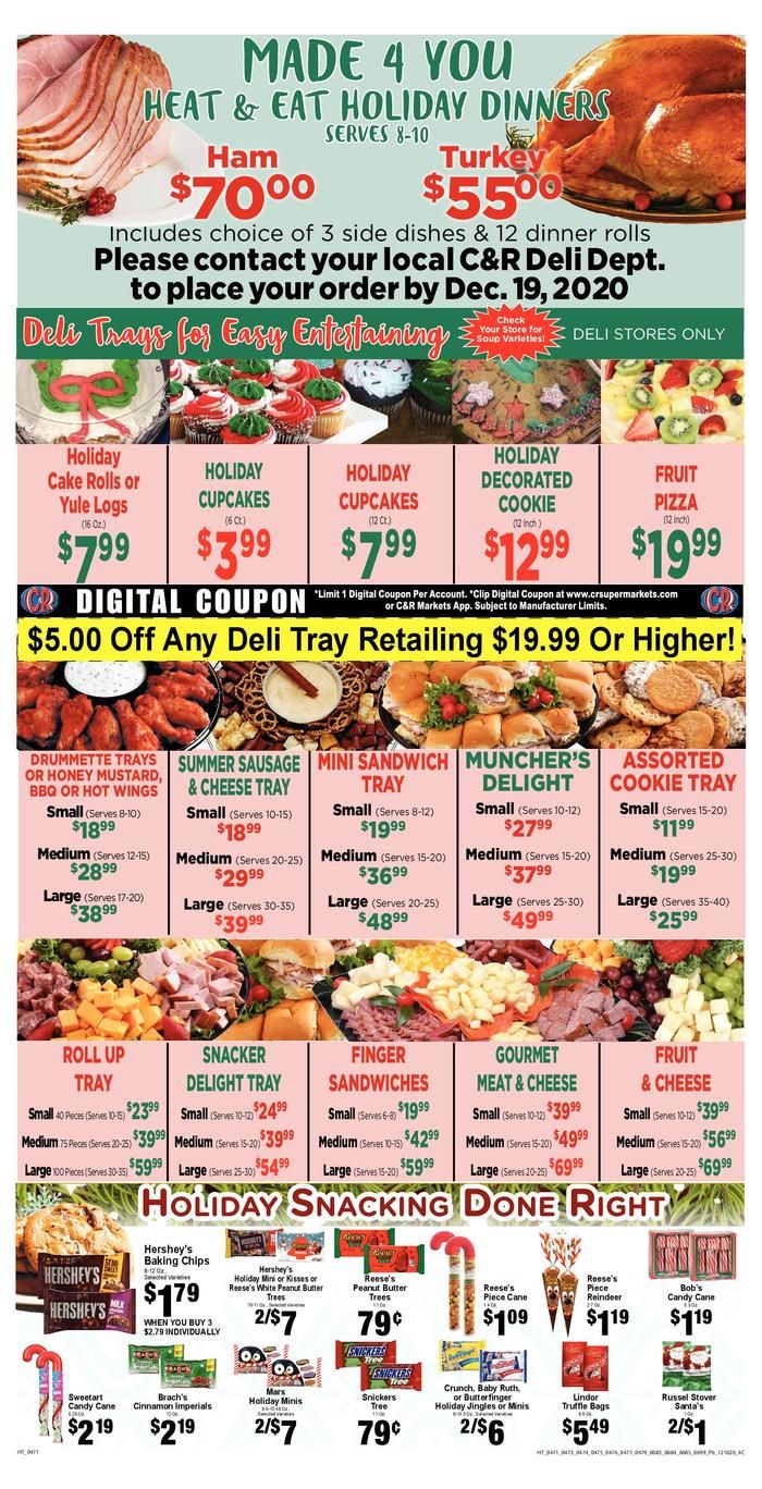 C&R Market Christmas Holiday Weekly Ad Flyer December 16 to December 24, 2020