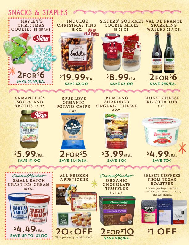 Central Market Christmas Holiday Weekly Ad Flyer December 16 to December 24, 2020