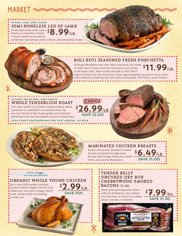 Central Market Christmas Holiday Weekly Ad Flyer December 16 to December 24, 2020