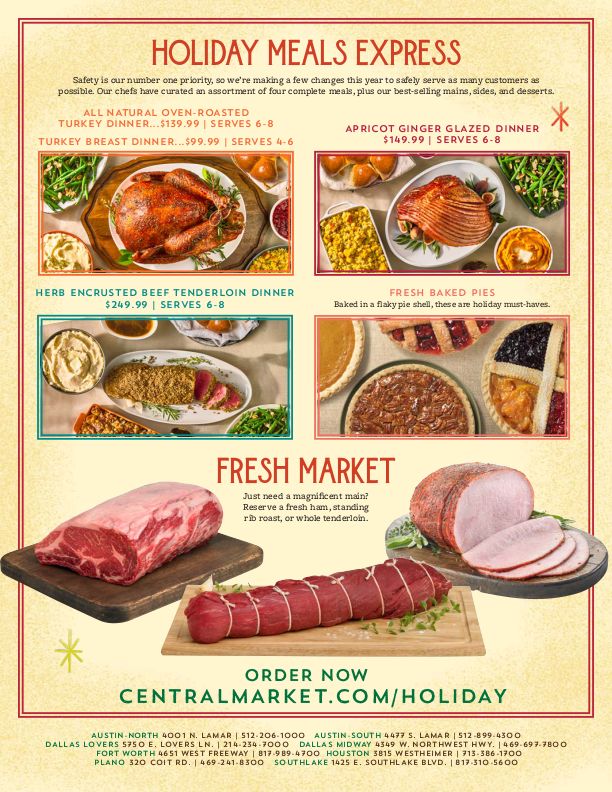 Central Market Christmas Holiday Weekly Ad Flyer December 16 to December 24, 2020