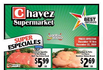 Chavez Holiday Weekly Ad Flyer December 16 to December 22, 2020