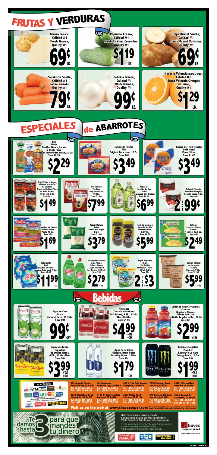 Chavez Holiday Weekly Ad Flyer December 16 to December 22, 2020