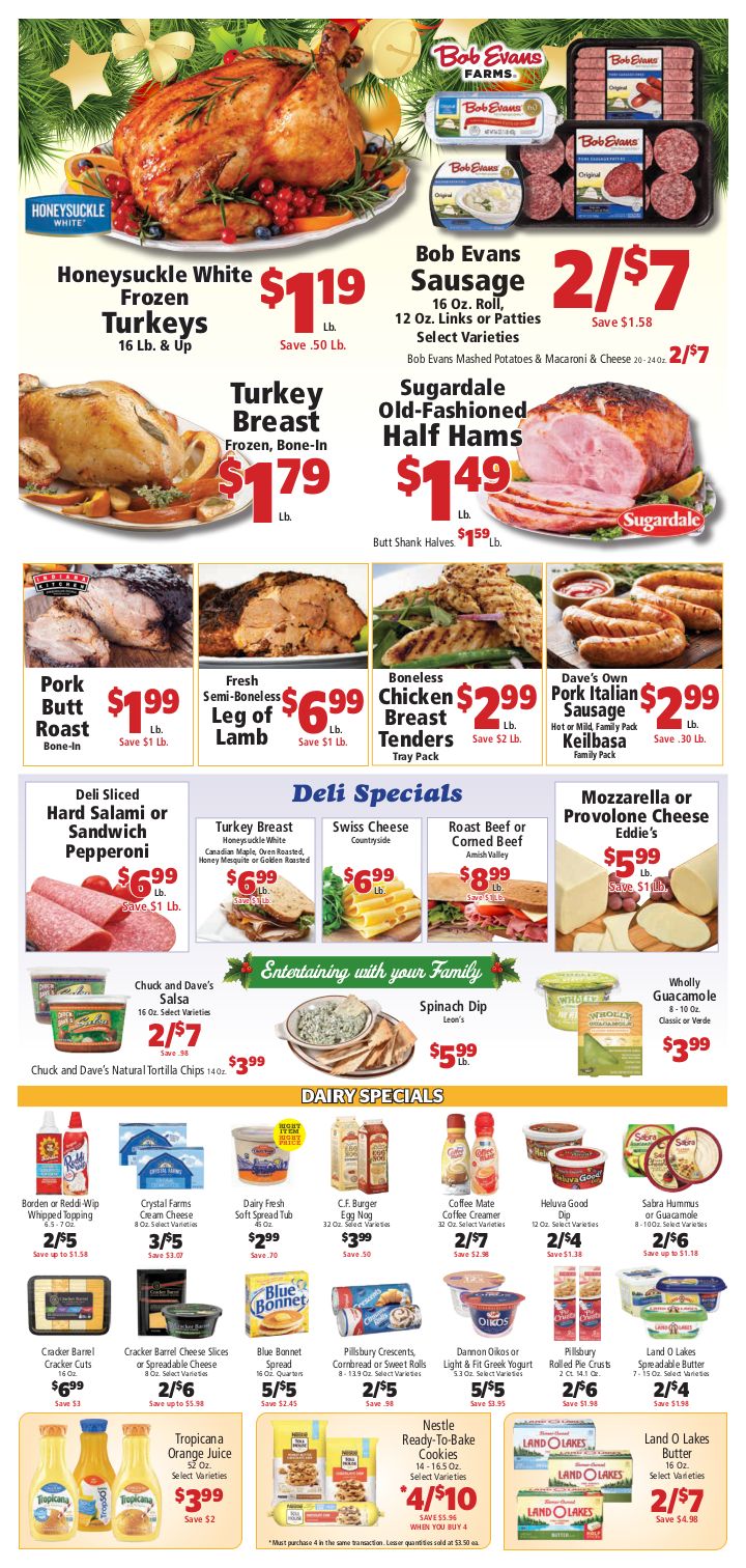 Dave's Markets Christmas Holiday Weekly Ad Flyer December 16 to December 24, 2020