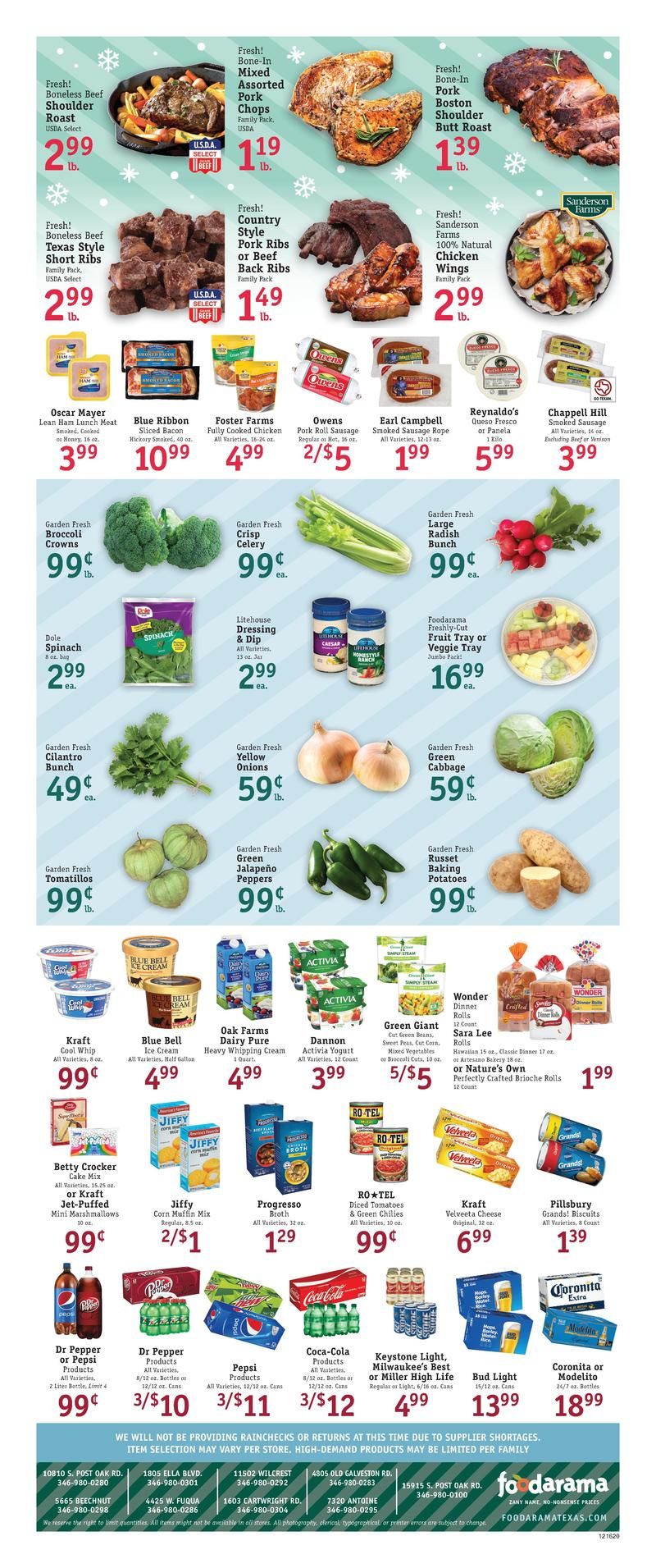 Foodarama Holiday Weekly Ad Flyer December 16 to December 22, 2020