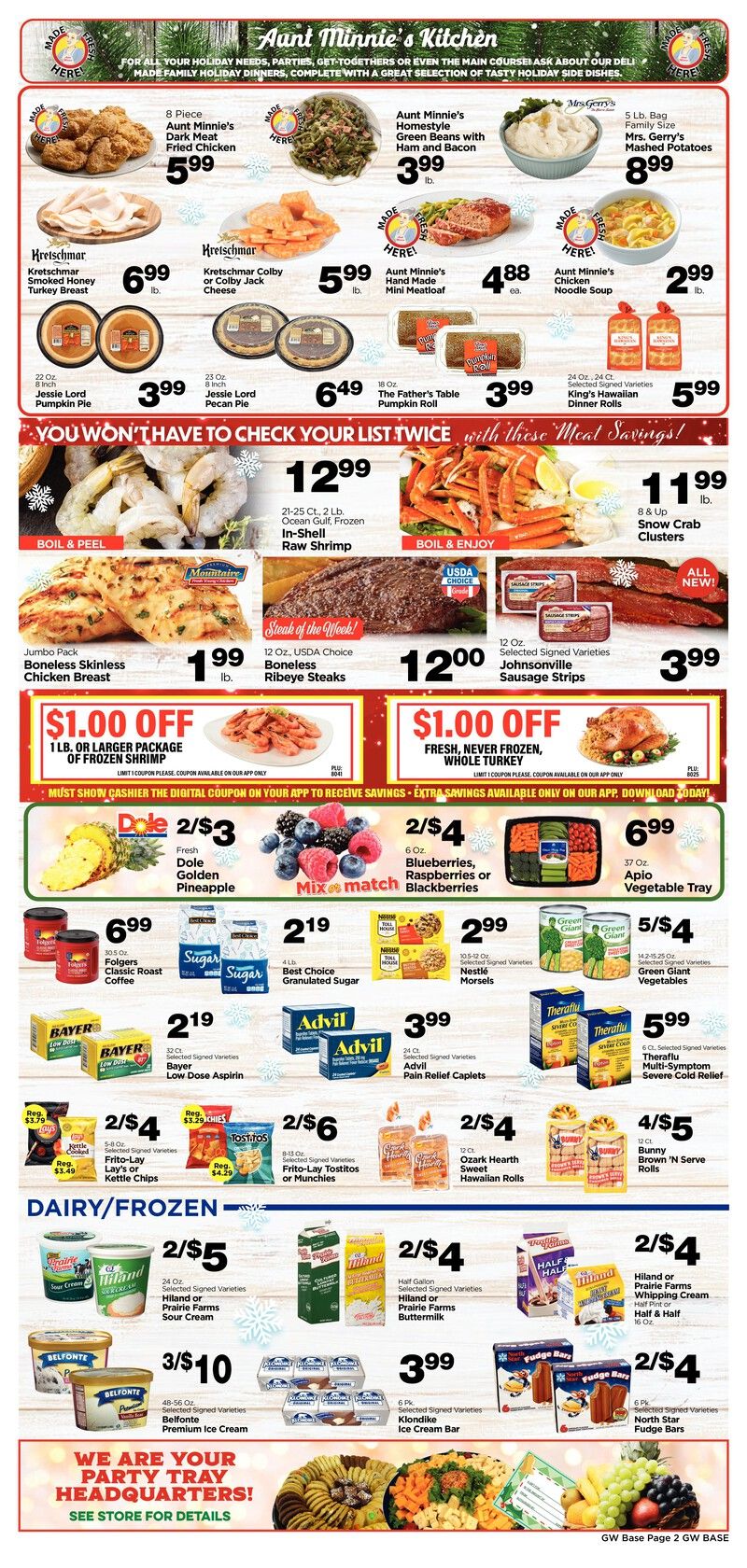 G&W Foods Christmas Holiday Weekly Ad Flyer December 16 to December 29, 2020