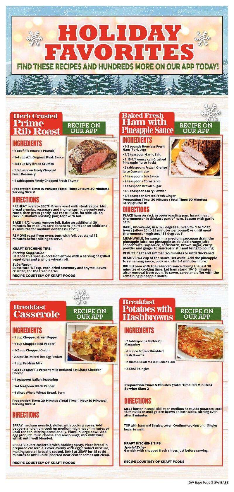 G&W Foods Christmas Holiday Weekly Ad Flyer December 16 to December 29, 2020