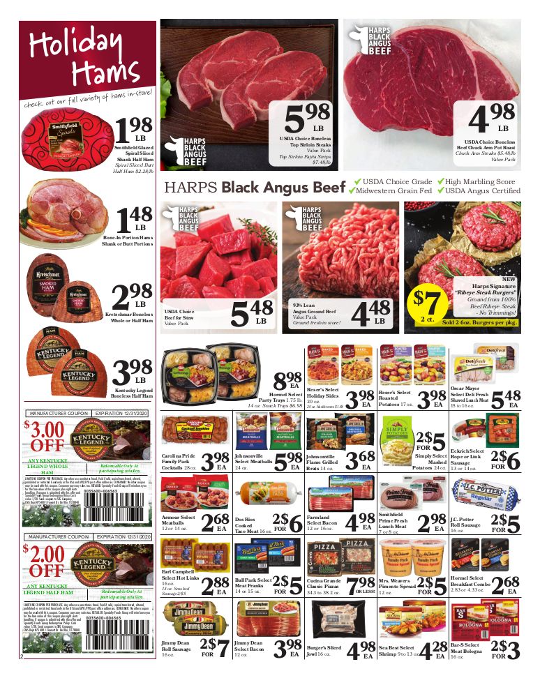 Harps Food Stores Christmas Holiday Weekly Ad Flyer December 16 to December 24, 2020