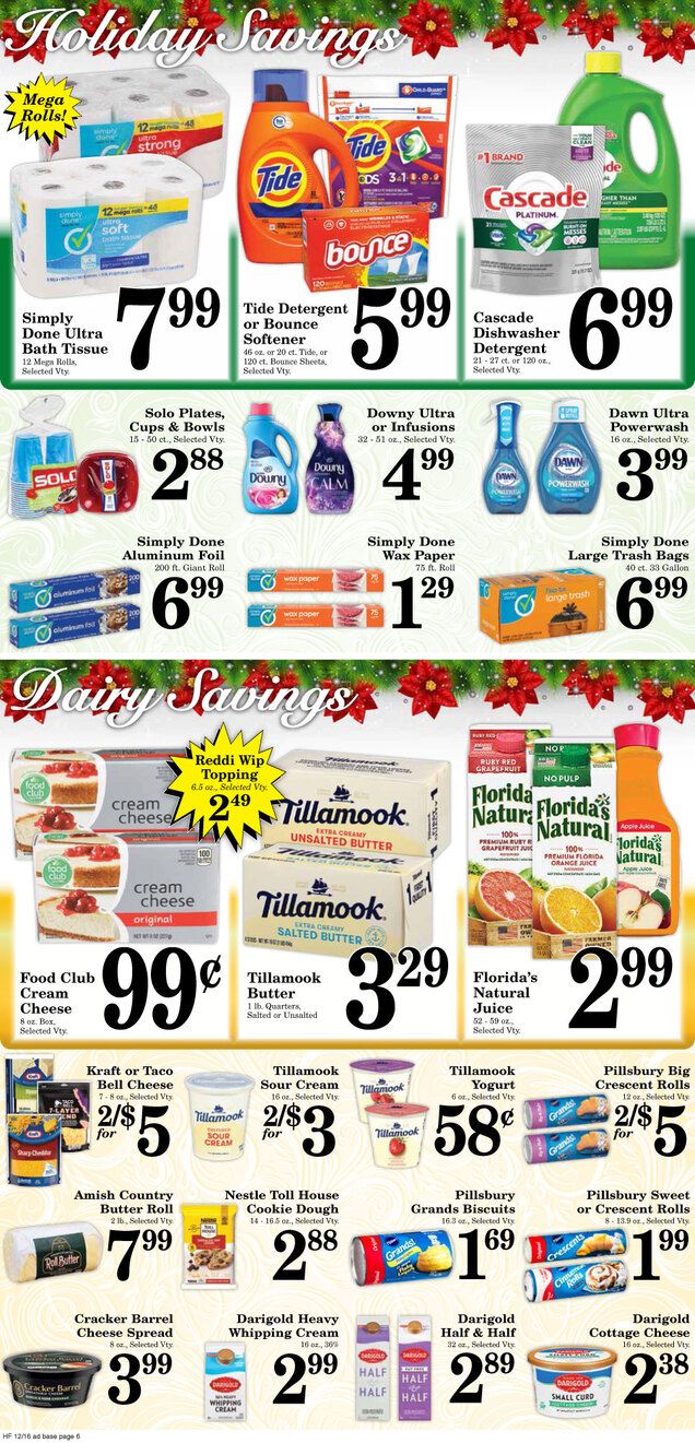 Harvest Foods Christmas Holiday Weekly Ad Flyer December 16 to December 25, 2020