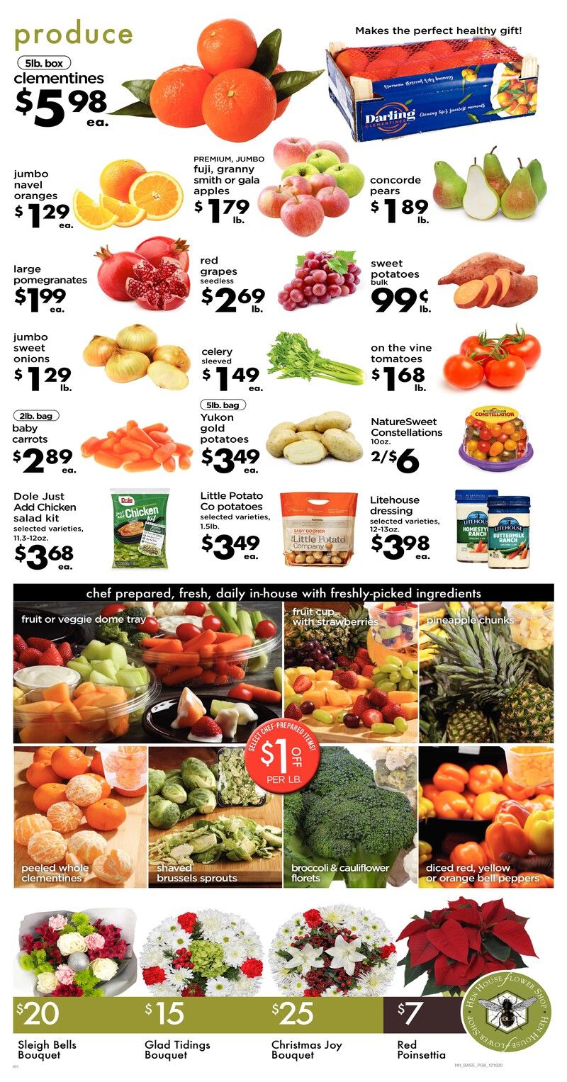 Hen House Christmas Holiday Weekly Ad Flyer December 16 to December 25, 2020