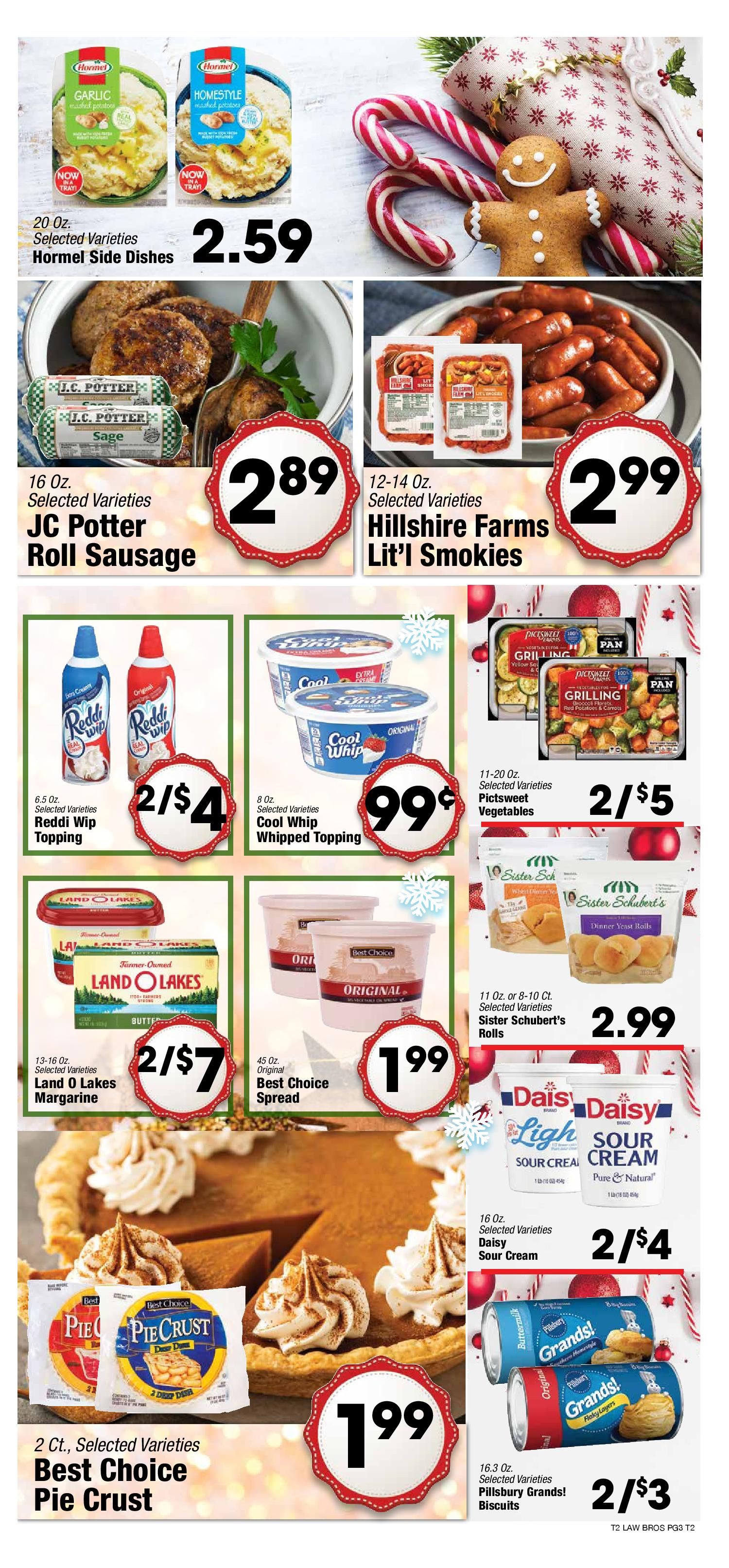 Lawrence Bros Christmas Holiday Weekly Ad Flyer December 16 to December 24, 2020