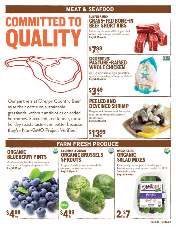 New Seasons Market (CA) Christmas Holiday Weekly Ad Flyer December 16 to December 29, 2020