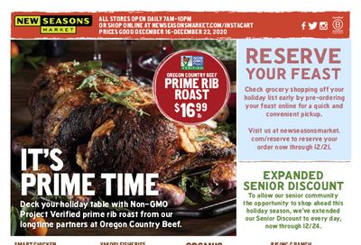 New Seasons Market (OR) Holiday Weekly Ad Flyer December 16 to December 22, 2020