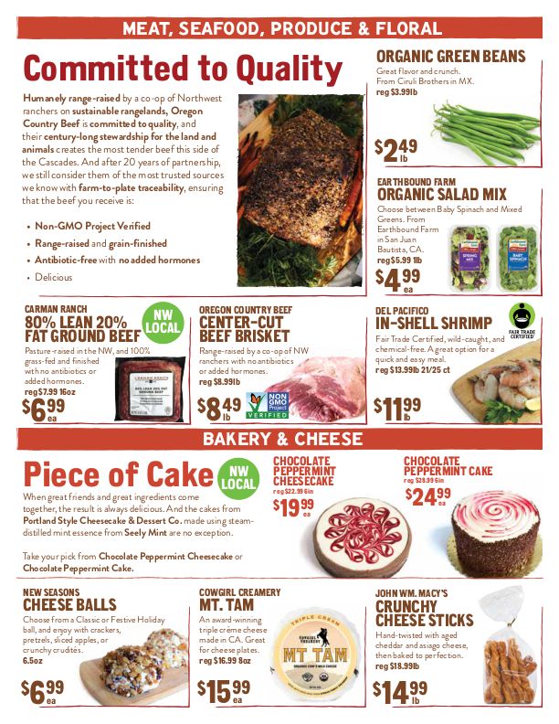 New Seasons Market (OR) Holiday Weekly Ad Flyer December 16 to December 22, 2020