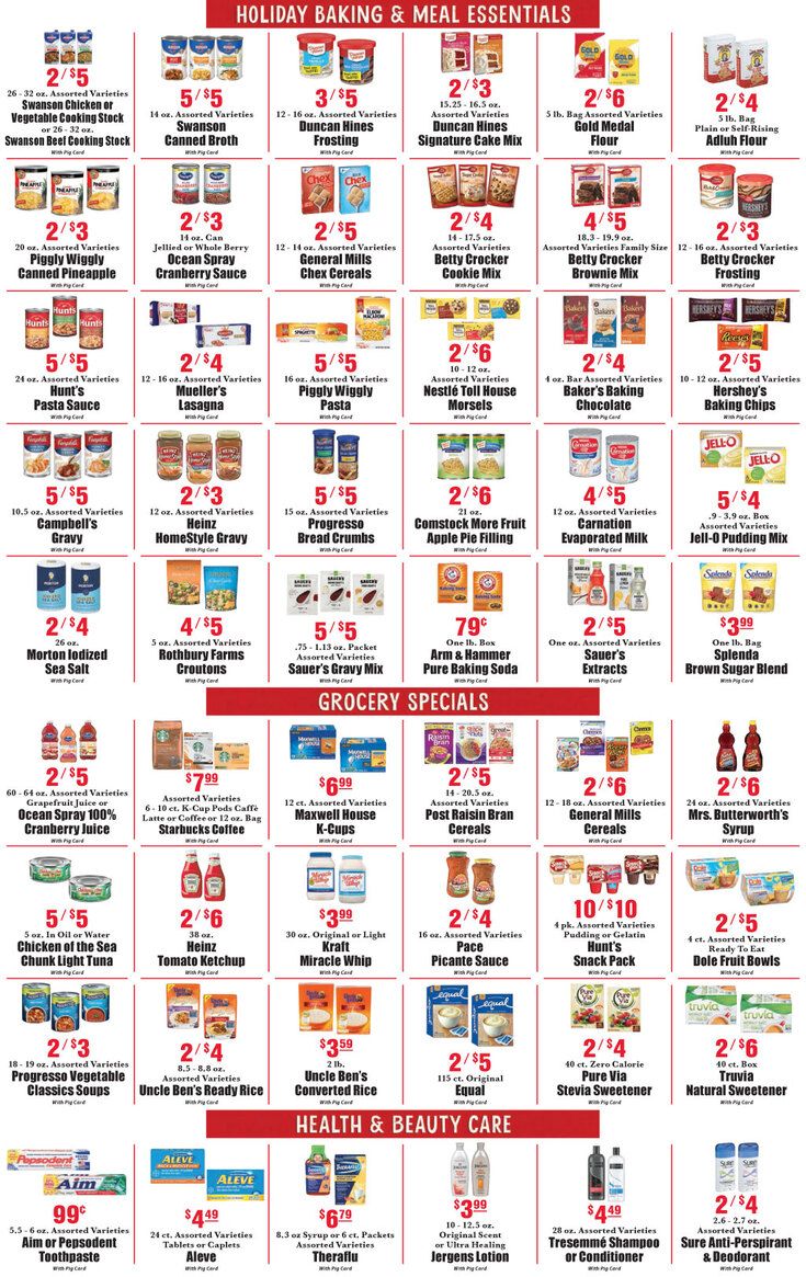 Piggly Wiggly (GA) Christmas Holiday Weekly Ad Flyer December 16 to December 29, 2020
