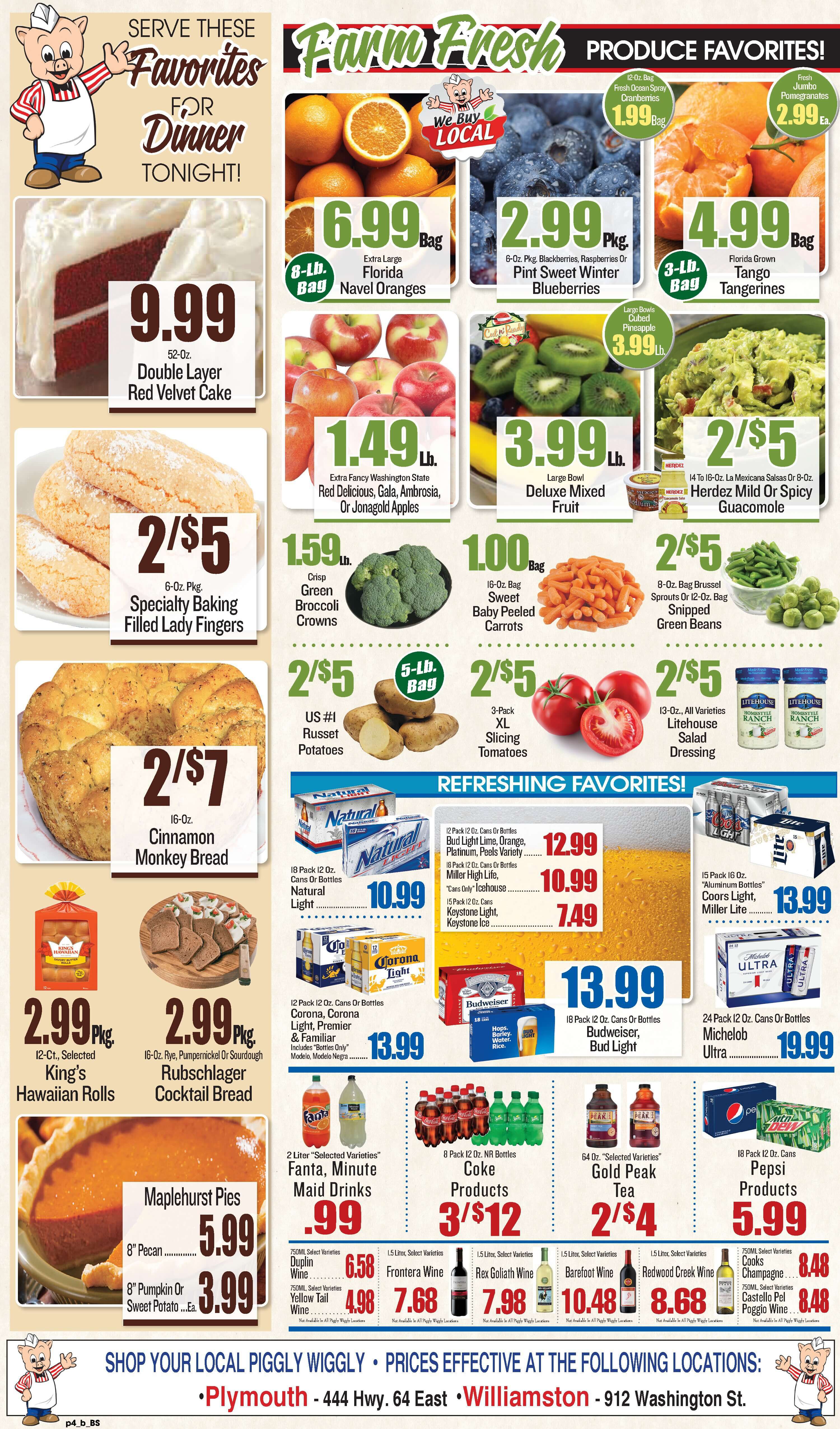 Piggly Wiggly (NC) Christmas Holiday Weekly Ad Flyer December 16 to December 24, 2020