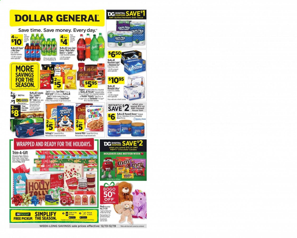 Dollar General (NC) Weekly Ad Flyer December 13 to December 19