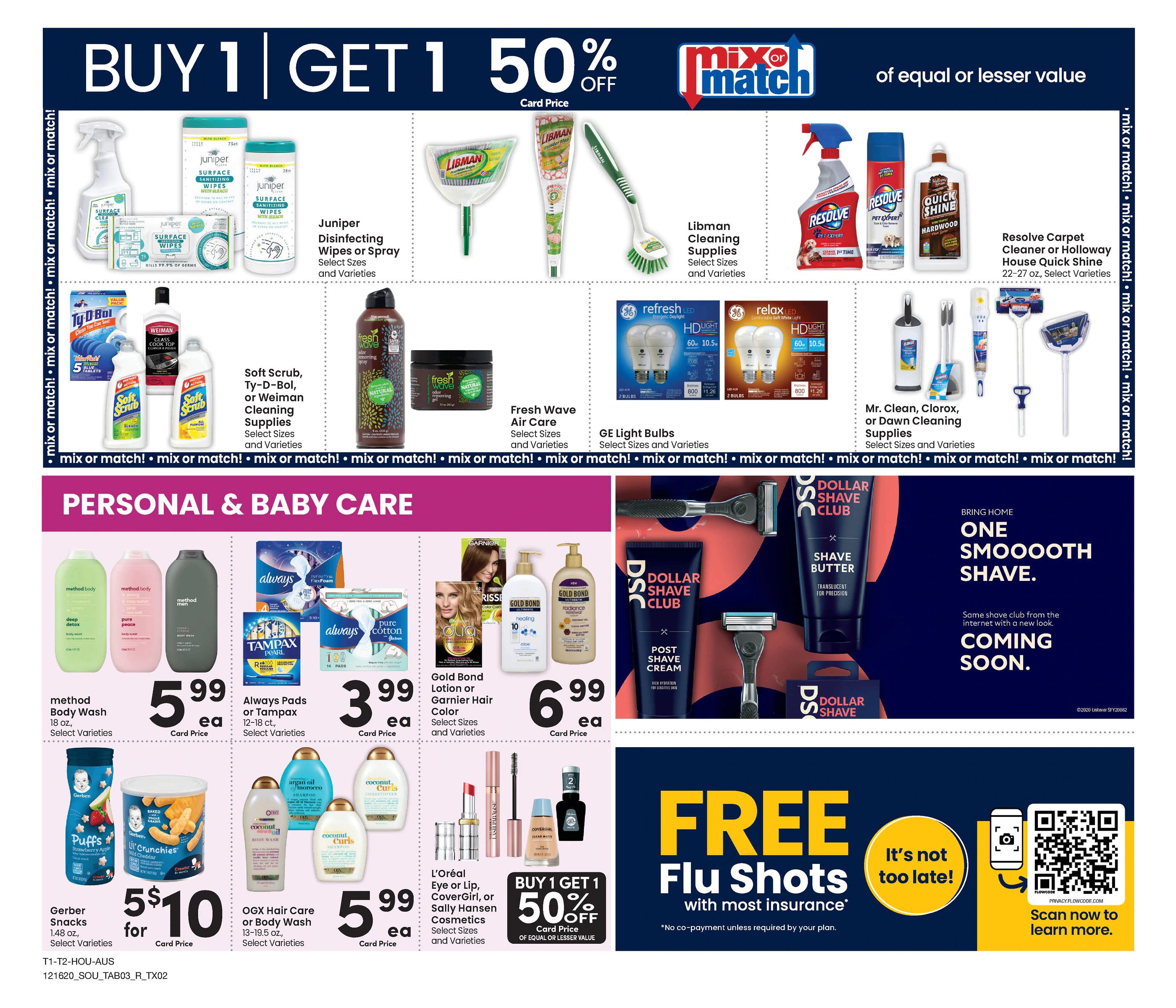 Randalls Christmas Holiday Weekly Ad Flyer December 16 to December 25, 2020